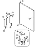 Fresh food outer door (mtb2148dra) (mtb2148drb) (mtb2148drw)