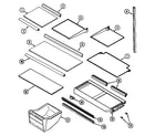 Maytag PTB1553DRQ shelves & accessories (ptb1553dra) (ptb1553drw) diagram