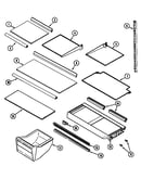 Shelves & accessories (bisque) (ptb1553drq)