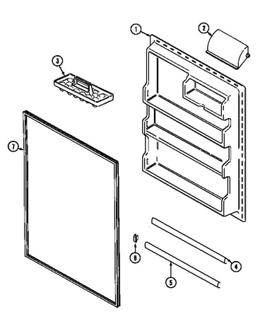 Fresh food inner door (ptb1553dra) (ptb1553drw)