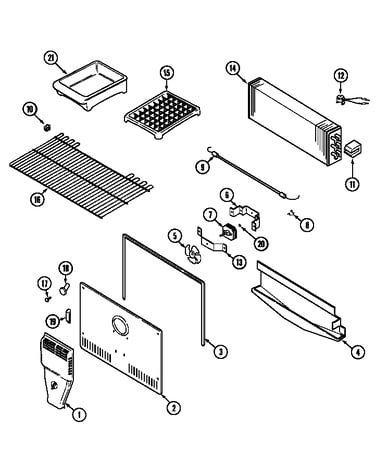 Freezer compartment (bisque) (ptb1753drq)