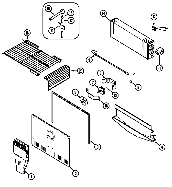 FREEZER COMPARTMENT (BISQUE) (CTF1925DRQ)