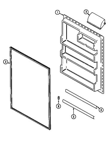 Fresh food inner door (ctf1925dra) (ctf1925drw)