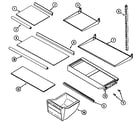 Maytag GT2414PXEW shelves & accessories diagram