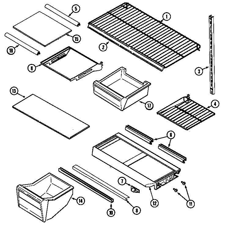 Shelves & accessories (gt1524ndew) (gt1524ndew)