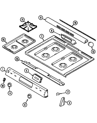 Top assembly (cgs1750adh) (cgs1750adl)