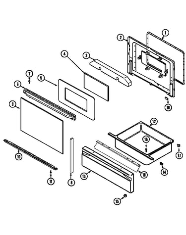 Door/drawer (cgs1750adh) (cgs1750adl)