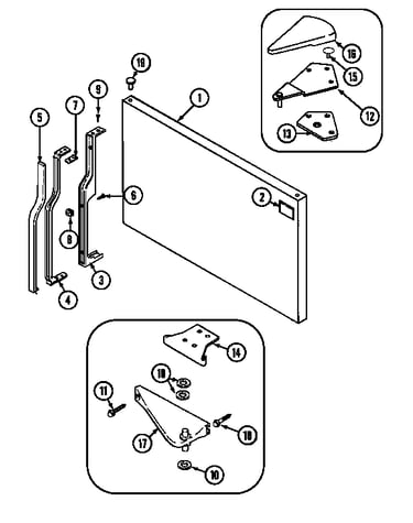 Freezer outer door