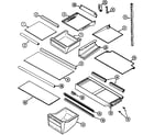 Maytag GT2186PKCW shelves & accessories diagram