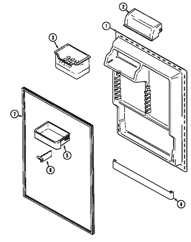 Fresh food inner door (mtb2155dra) (mtb2155drw)