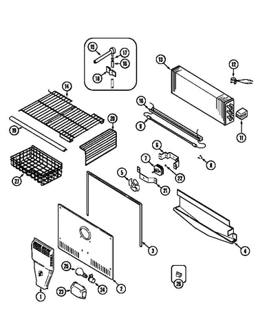 Freezer compartment (mtf1955dra) (mtf1955drw)