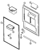 Fresh food inner door (bisque) (mtb2455drq)