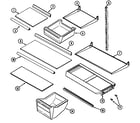 Admiral ATF2110DRW shelves & accessories (bisque) (atf2110drq) diagram