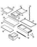 Shelves & accessories (bisque) (atf2110drq)