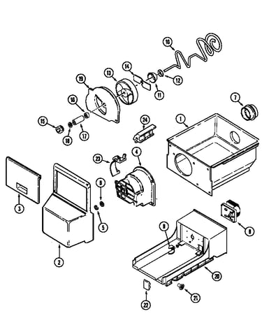 Ice bin (bisque) (asd2123drq)