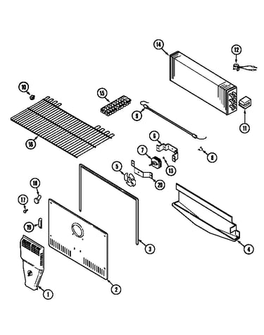 Freezer compartment (bisque) (gt1911pxeq)