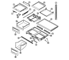 Maytag MTF2656DEA shelves & accessories diagram