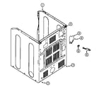 Maytag MDG9557BWW cabinet-rear diagram