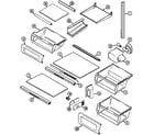 Maytag MSD2554FRW shelves & accessories diagram