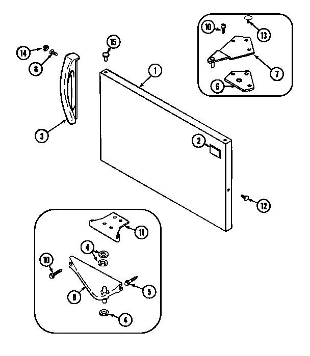 Freezer outer door