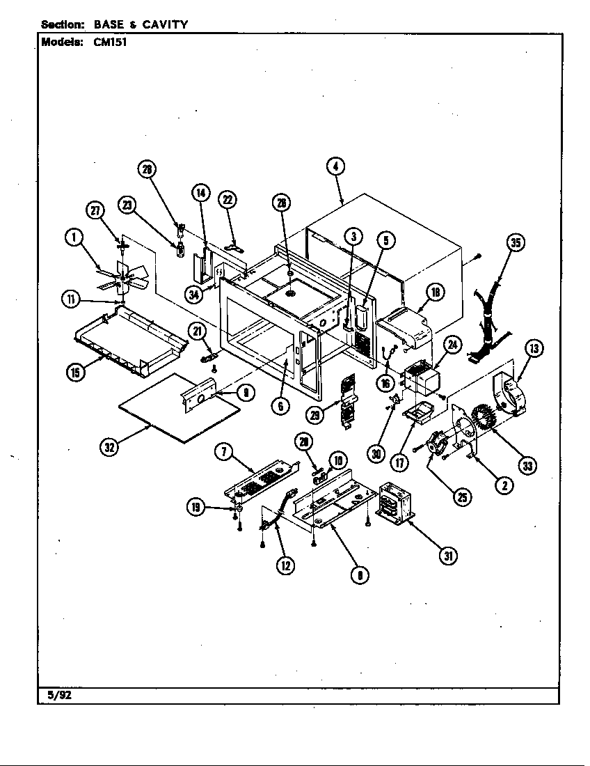 Base & cavity