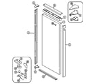 Maytag GC20C8C3EB fresh food outer door diagram