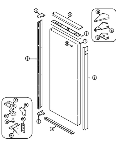 Fresh food outer door