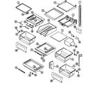 Maytag GS2588PKDA shelves & accessories (gs2588pkda) diagram