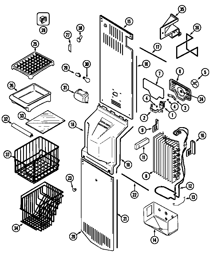 FREEZER COMPARTMENT (GS2588PKDA)