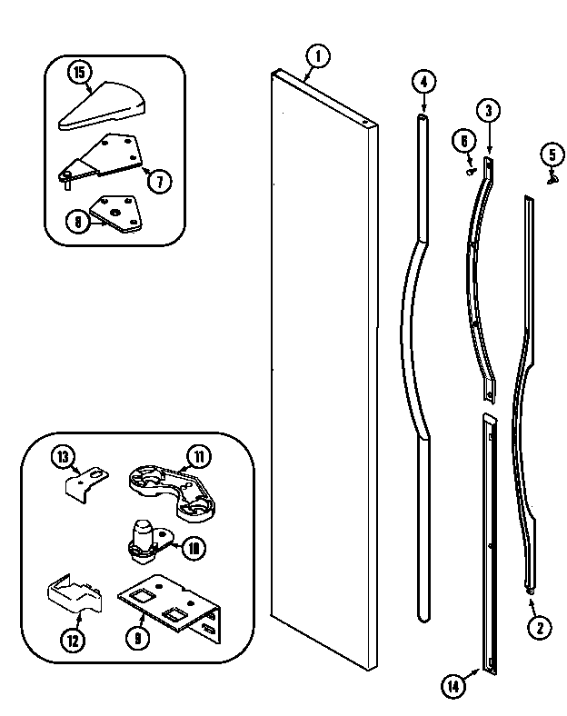 FREEZER OUTER DOOR (GS2588PKDA)