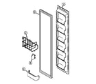 Maytag GS2588PKDQ freezer inner door (gs2588pkda) diagram
