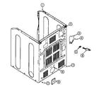 Maytag MDG8500BWW cabinet-rear diagram