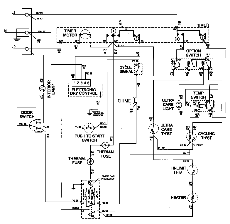 WIRING INFORMATION (MDE8500AYW)