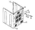 Maytag MDE9520AYW cabinet-rear diagram