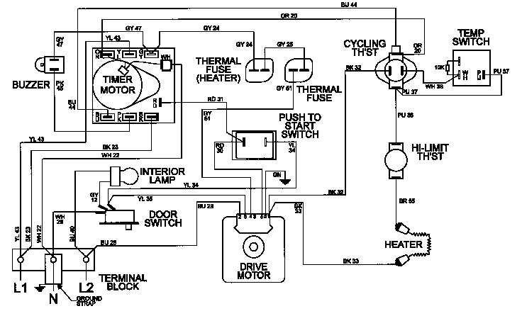 Wiring information (mde9520ayq) (mde9520ayw)
