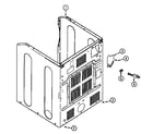 Maytag MDG5000BWQ cabinet-rear diagram