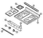 Maytag PGR4410ADQ top assembly diagram