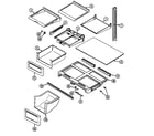 Maytag MTB2455ERW shelves & accessories diagram