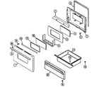 Maytag PER4510ACW door/drawer diagram