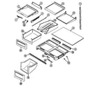 Maytag GT2128PEFW shelves & accessories diagram