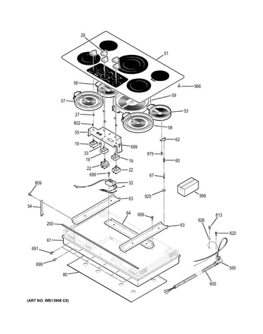 Control panel & cooktop