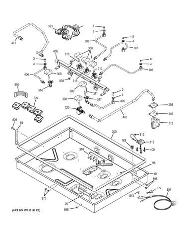 Gas & burner parts
