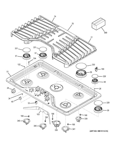 Control panel & cooktop