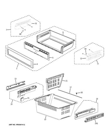 Freezer shelves