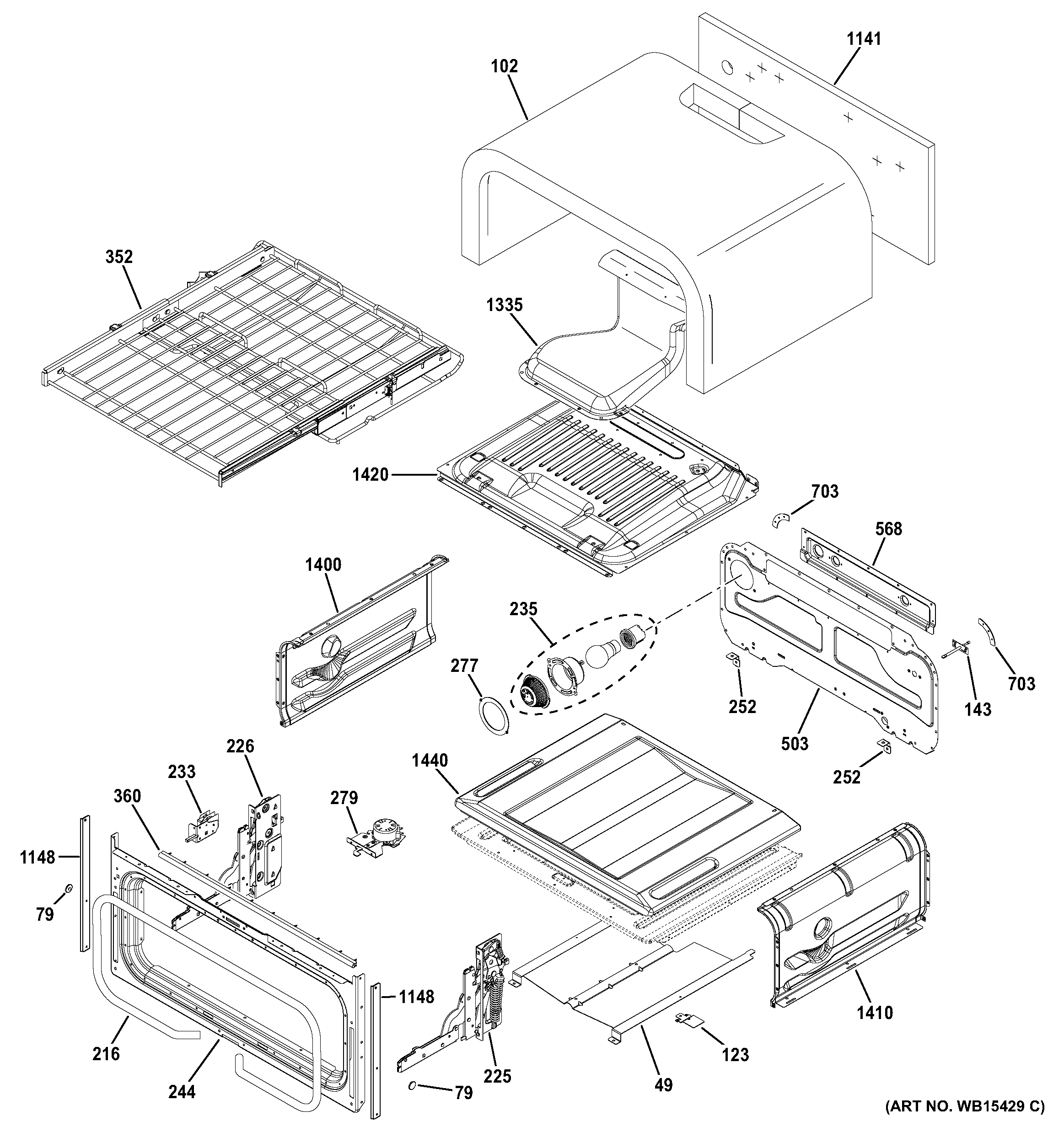 Upper oven