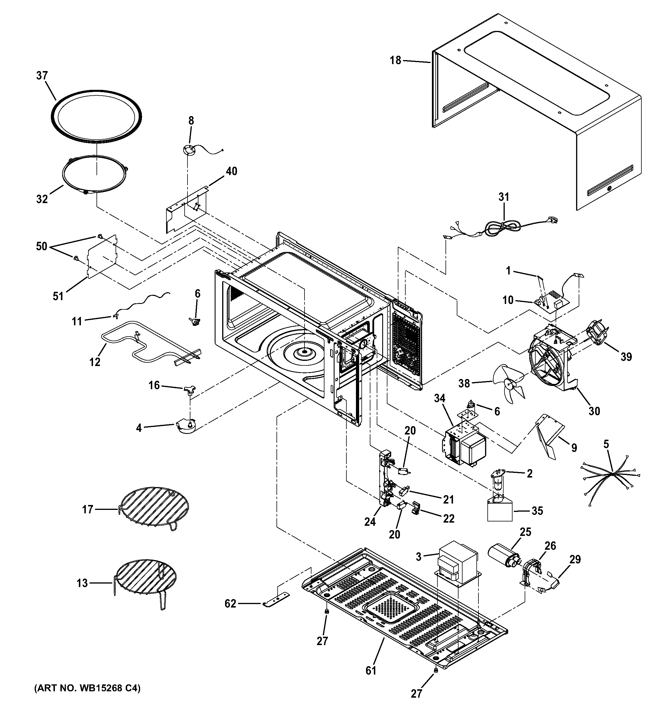 Oven cavity parts