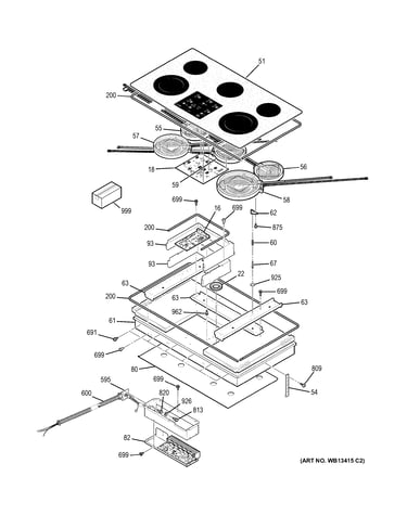 Control panel & cooktop