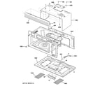 GE JVM1790BK01 oven cavity parts diagram