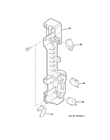 Latch board parts
