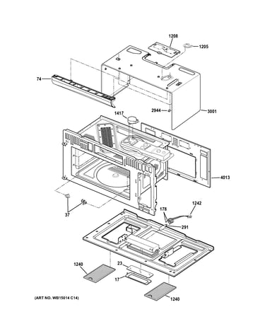 Oven cavity parts